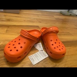 NWT orange crocs